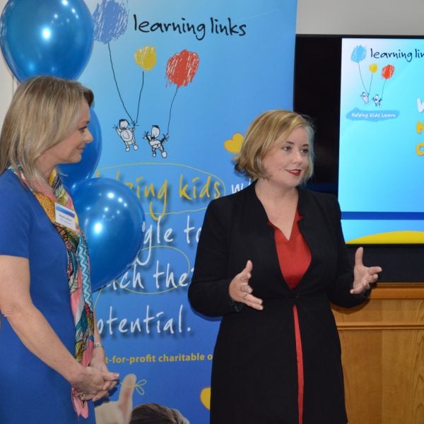 Learning Links' CEO and councillor Linda Scott at the Alexandria Centre opening