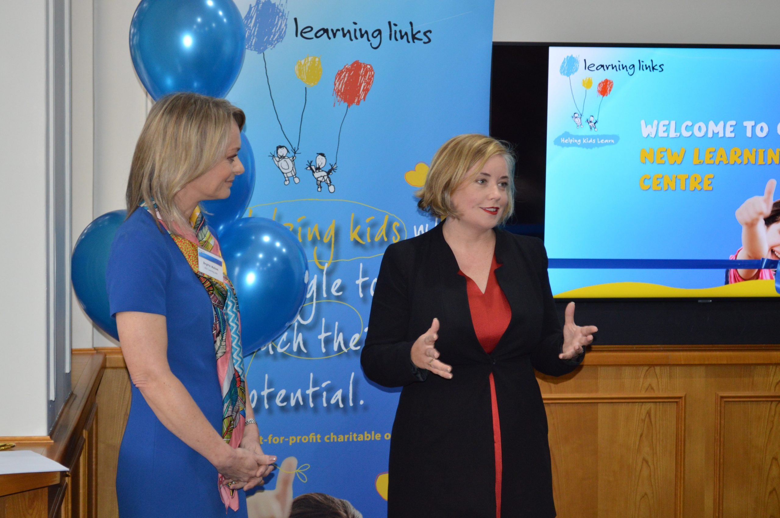 Learning Links' CEO and councillor Linda Scott at the Alexandria Centre opening