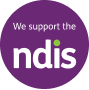 We Support the NDIS Logo