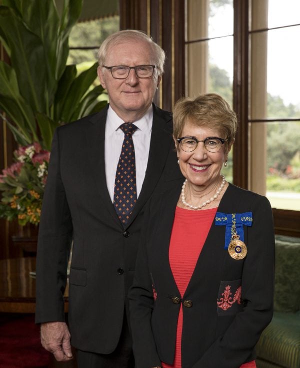 Her Excellency the Honourable Margaret Beazley AC KC, Governor of New South Wales and Mr Dennis Wilson