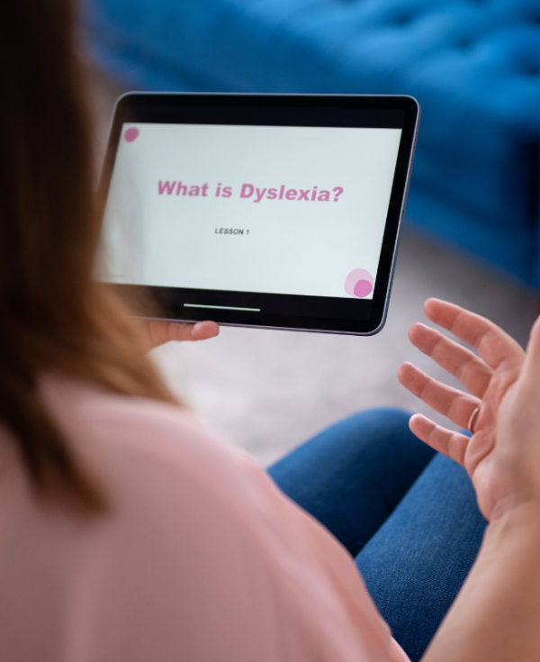 Dyslexia Decoded Course on iPad screen