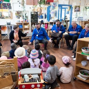 Members of the Officeworks Team at Learning Links Preschool