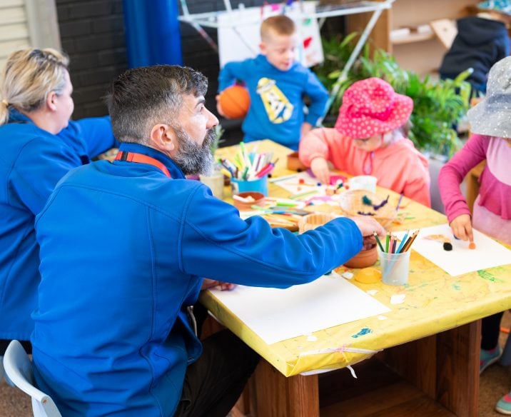 Members of the Officeworks Team at Learning Links Preschool