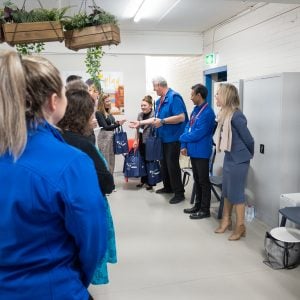 Members of the Officeworks Team at Learning Links Peakhurst